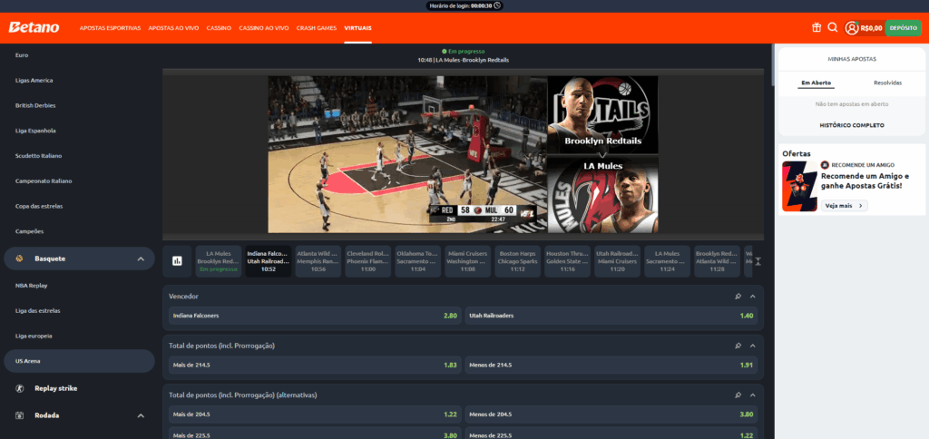 site basquete vitual betano